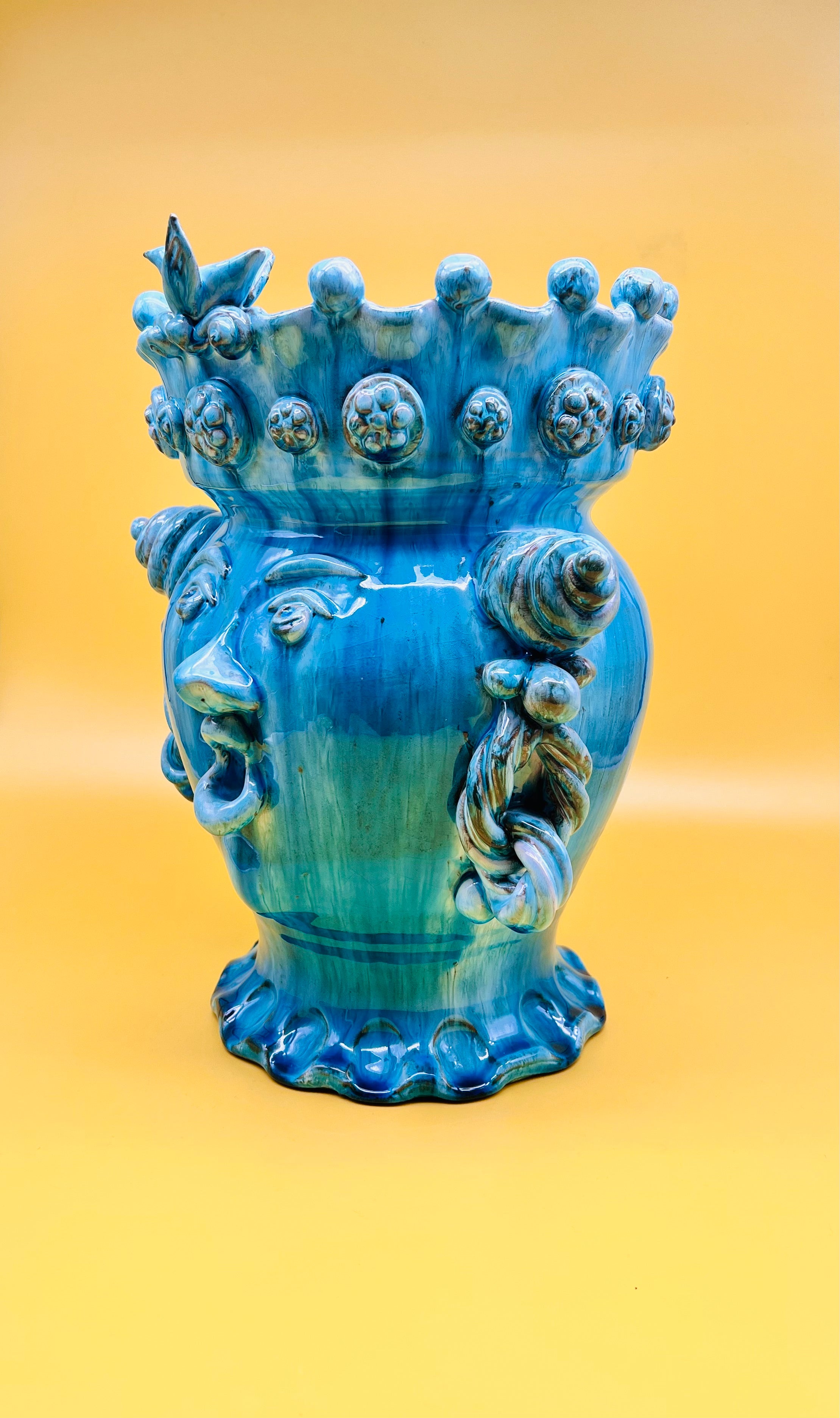 Testa de reina turquesa 32cm