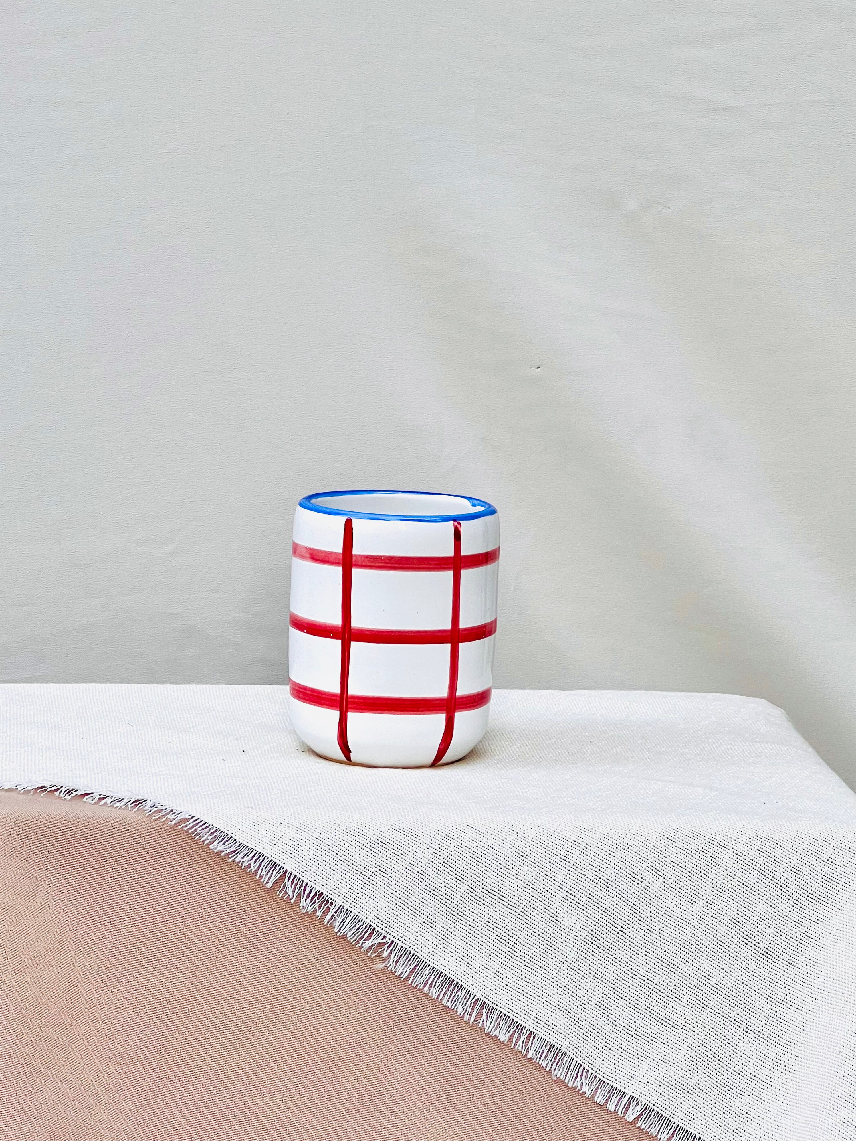 Vaso artesanal The Brand Cuadros