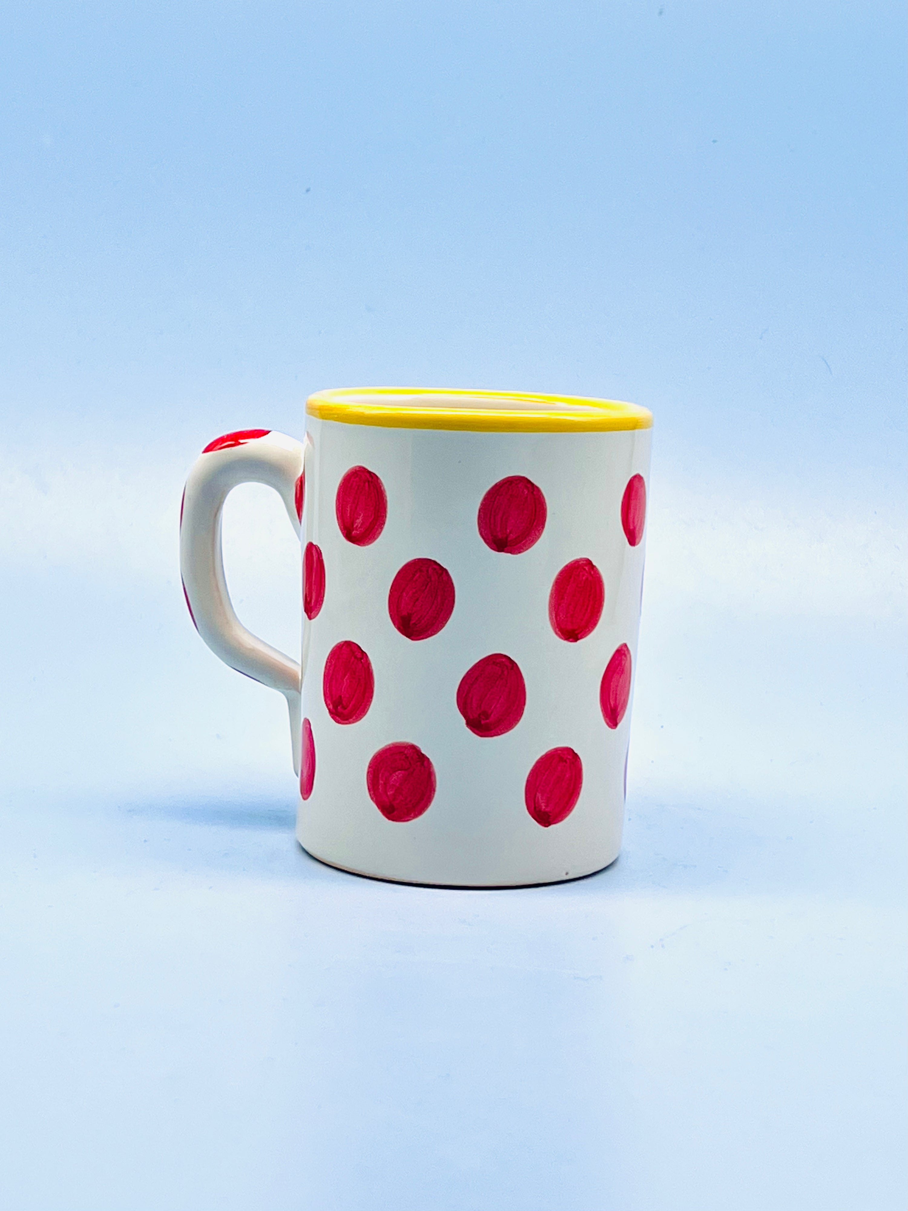 Taza artesanal Soleá roja by Morueco