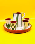 Juego de café - licor verde