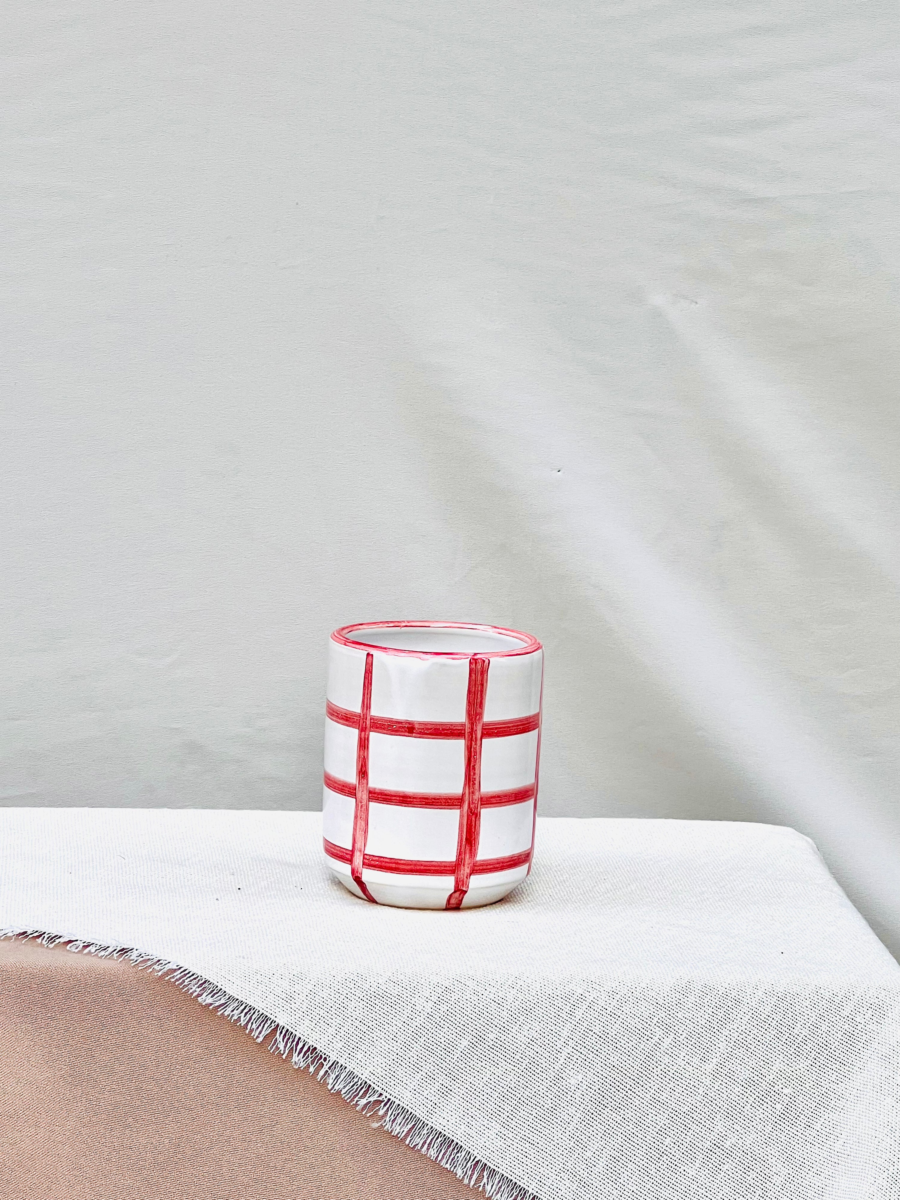 Vaso artesanal The Brand Cuadros