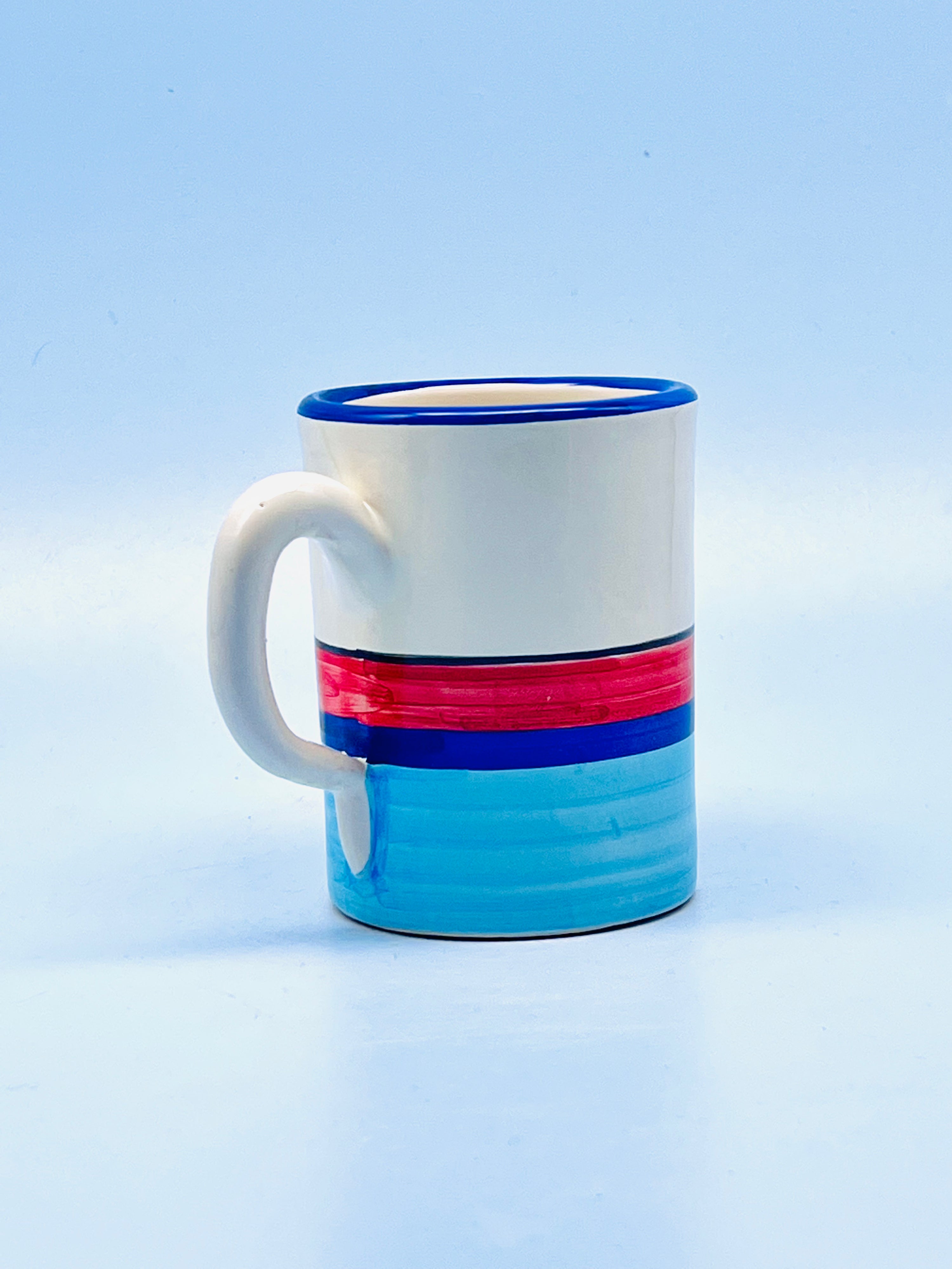 Taza artesanal Glaser azul by Morueco