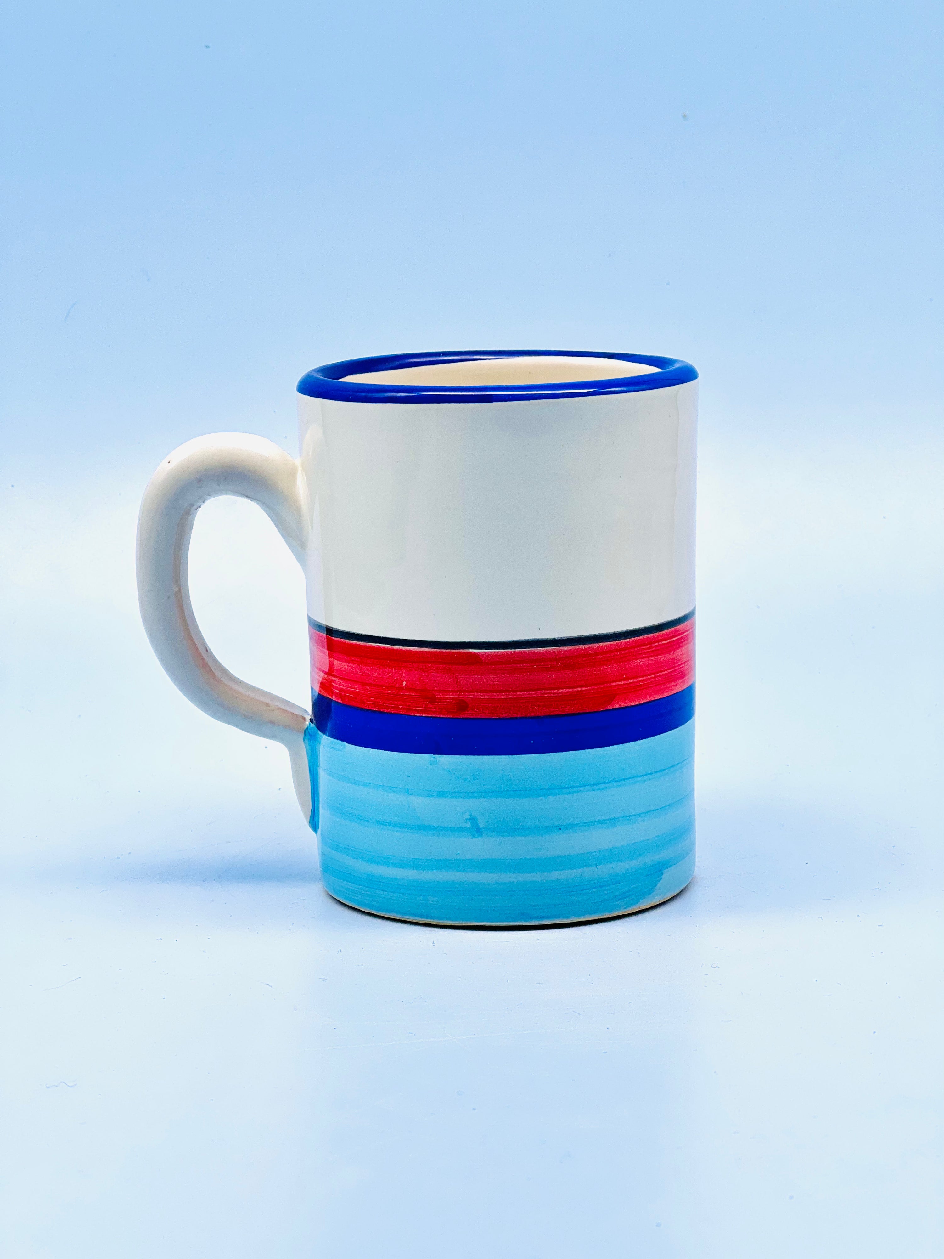 Taza artesanal Glaser azul by Morueco