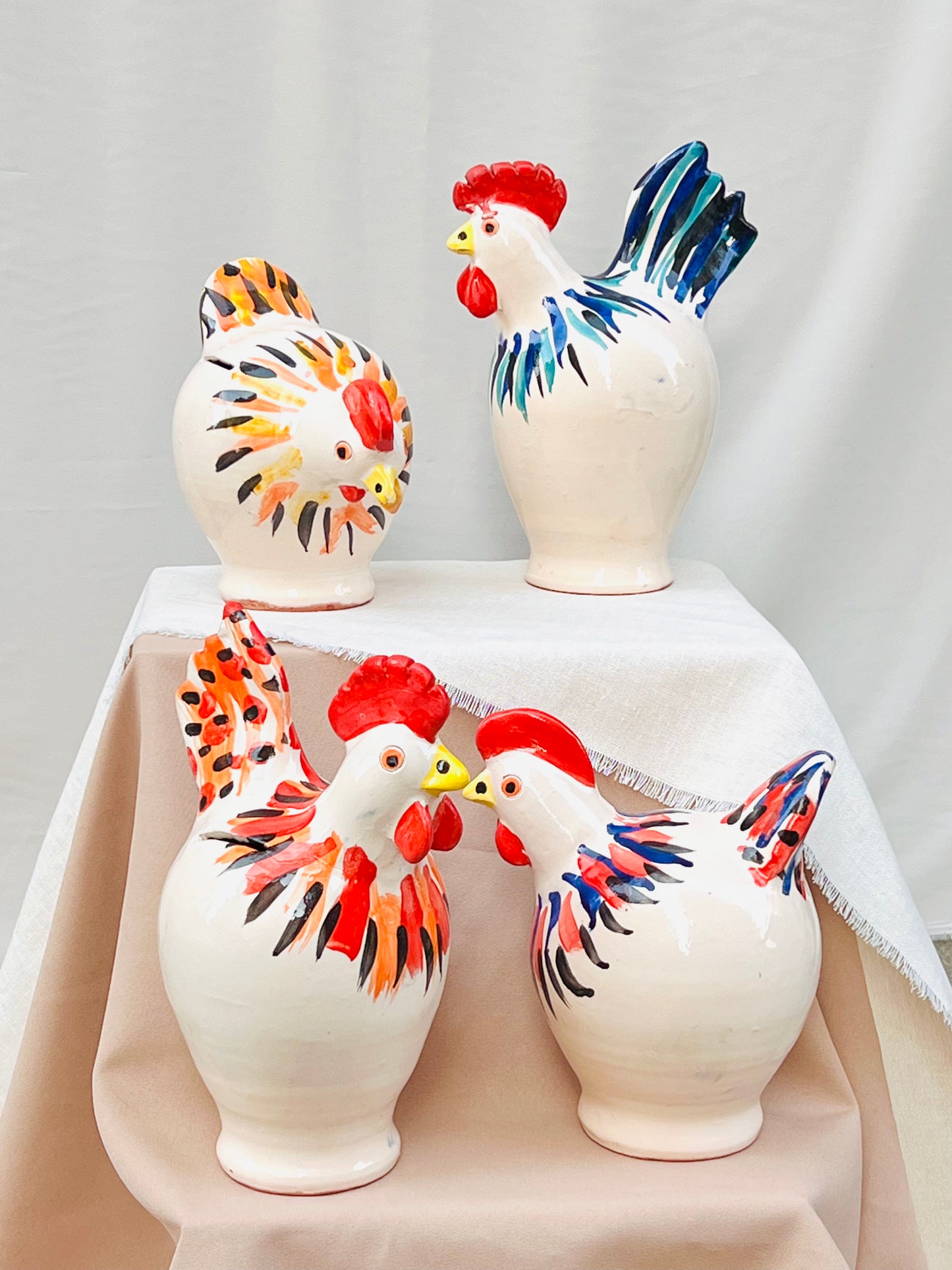 Gallos de cerámica