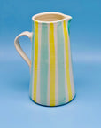 Jarra Yellow-Aqua Stripes - Morueco 1,75L