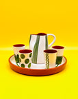 Juego de café - licor verde